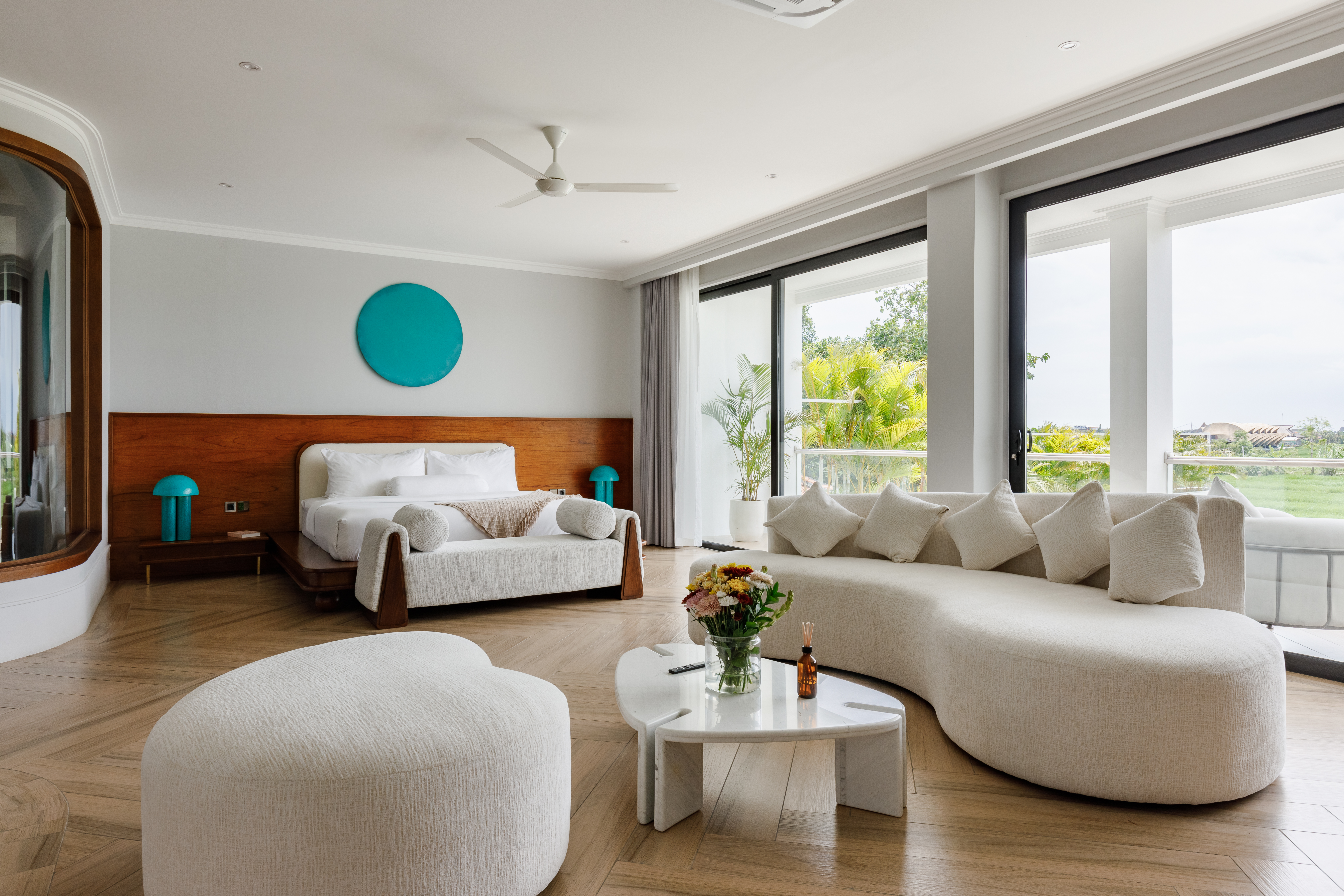 The master suite at Mayfair Place